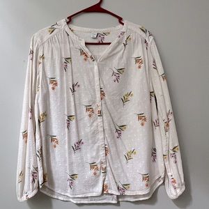 Floral long sleeve shirt